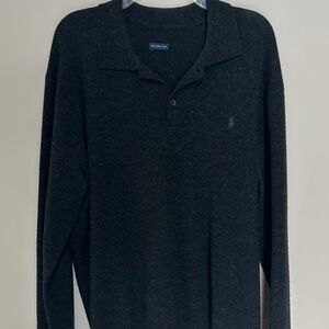 Polo by Ralph Lauren Dark Gray Long Sleeve Polo